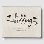 Boerderij Chic | Moderne rustieke bruiloft Gastenboek (Voorkant)