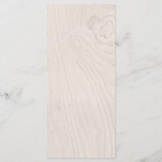 Boerderij Chic | Wit Hout met Koe Bruiloft Menu (Achterkant)