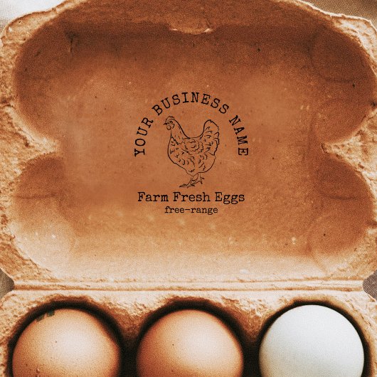 Boerderij Chicken Boerderij Fresh Eggs Stamp Rubberstempel