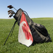 Boerderij Chicken Golfhanddoek (Groen)