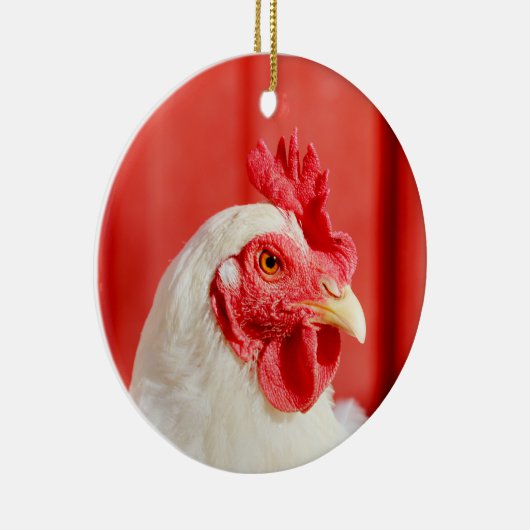Boerderij Chicken Keramisch Ornament (Rechts)