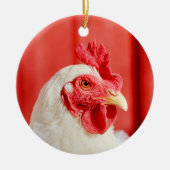 Boerderij Chicken Keramisch Ornament (Voorkant)