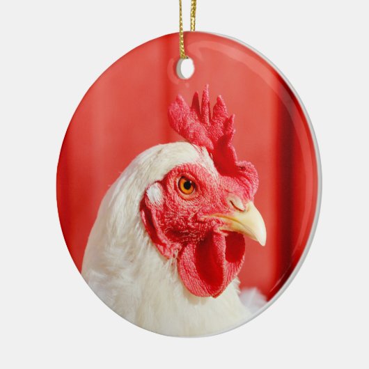 Boerderij Chicken Keramisch Ornament (Links)