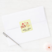 Boerderij Chicken Wedding Save the Date Sticker (Envelop)