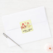 Boerderij Chicken Wedding Save the Date Sticker (Envelop)