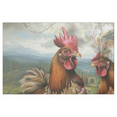 Boerderij Chicks Tea Party Fabric Stof (Fat Quarter)