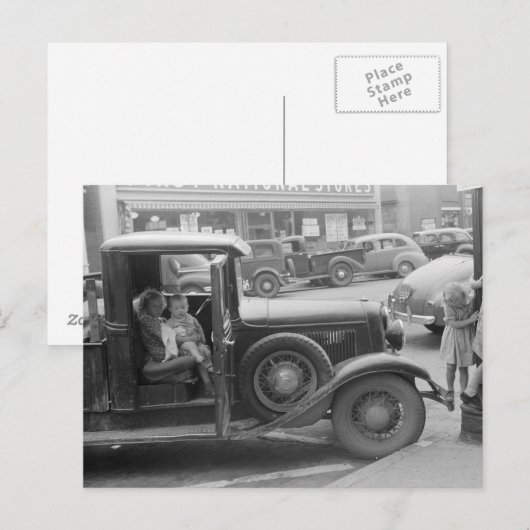 Boerderij Children Visiting Town, 1941 Briefkaart (Voorkant / Achterkant)