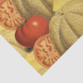 Boerderij Chique Rode Gouden Cantaloupes en Tomate Tissuepapier (Detail)