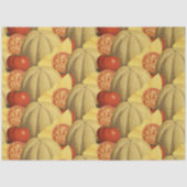 Boerderij Chique Rode Gouden Cantaloupes en Tomate Tissuepapier (Voorkant)