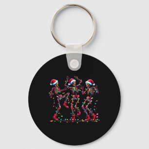 Boerderij Christmas Dancing Skeleton Funny Pyjamas Sleutelhanger