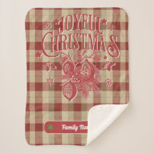  Boerderij Christmas Plaid Familienaam