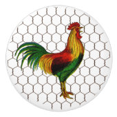 Boerderij cichorei Keramische Knop (Voorkant)