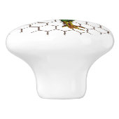 Boerderij cichorei Keramische Knop (Zijkant)