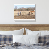 Boerderij Clydesdales Canvas Afdruk (Insitu (Slaapkamer))