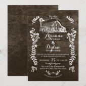 Boerderij Country Folk Art Floral Branch Barn Wood Kaart (Voorkant / Achterkant)