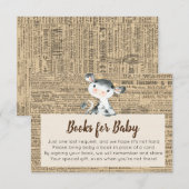Boerderij Cow Books for Baby Card Informatiekaartje (Voorkant / Achterkant)