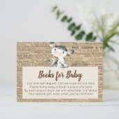 Boerderij Cow Books for Baby Card Informatiekaartje (Staand voorkant)