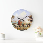 Boerderij Creek Horse Ox Barn Americana Wall Clock Grote Klok (Huis)