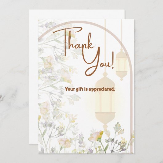 Boerderij dank u kaart (Voorkant / Achterkant)