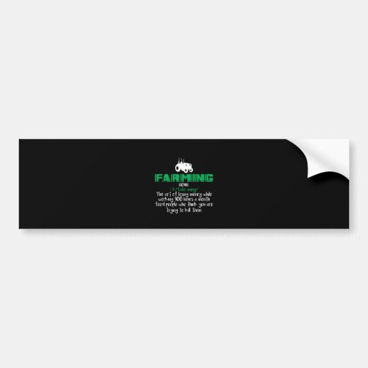 Boerderij Definitie Bumpersticker (Voorkant)