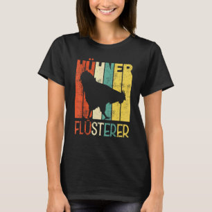 Boerderij Demisch Vintage Retro Kippen Fluisterend T-shirt