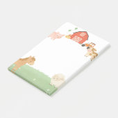 Boerderij Dier Barnyard Waterverf Sticky Notes (Schuin)
