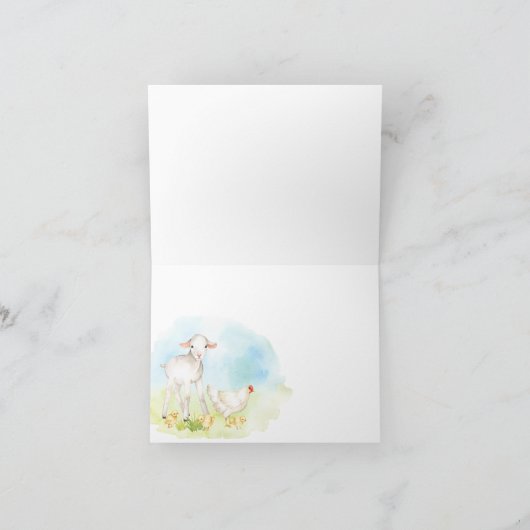 Boerderij Dier Dankjewel Kaarten (Binnen)