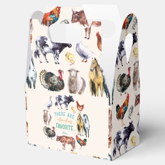 Boerderij Dier Dit zijn een paar van mijn waterver Bedankdoosjes (Geopend)