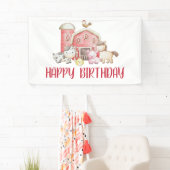 Boerderij Dier en Barn Birthday Spandoek (Insitu)