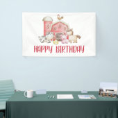 Boerderij Dier en Barn Birthday Spandoek (Beurs)