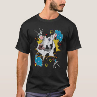 Boerderij Dier Koe  Boer Landbouw Pop Koe 1 T-shirt