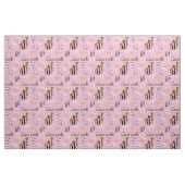 Boerderij dier roze kinderkamer stof (Fat Quarter)