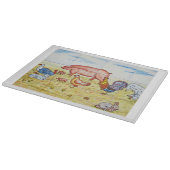 boerderij dier rustiek leuk ouderwets snijplank (Hoek)