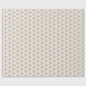 Boerderij Dier Toile (Khaki) Cadeaupapier (Vlak)
