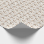 Boerderij Dier Toile (Khaki) Cadeaupapier (Hoek)