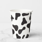 Boerderij Dier Verjaardag Koe Print Papieren Bekers (Achterkant)