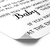 Boerderij Dier Zeg niet dat het Baby shower van he Poster (Hoek)