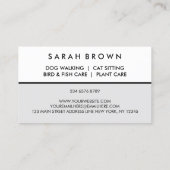 Boerderij Dierdiergeneeskunde Visitekaartje (Achterkant)