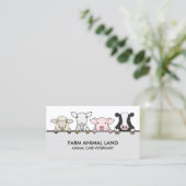 Boerderij Dierdiergeneeskundige Koe Schapengeit Me Visitekaartje (Staand voorkant)