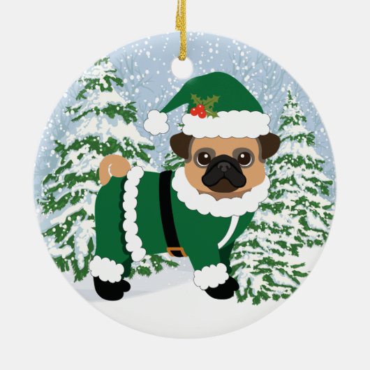 Boerderij Dierdierkerst Keramisch Ornament (Achterkant)