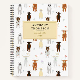 Boerderij Dieren Fotoalbum met Cute Geiten Notitieboek