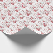 Boerderij Dieren Toile (Rood) Cadeaupapier (Hoek)