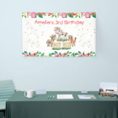 Boerderij Dieren Verjaardagsfeest Vlag Spandoek (Beurs)