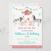 Boerderij Dierenballon Kaart (Voorkant)