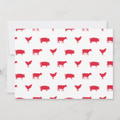 Boerderij Dierendag Partij Fotouitnodiging Kaart (Achterkant)