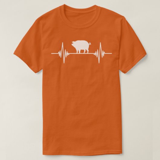 Boerderij Dierene Hartslag Gift Pig. T-shirt (Design voorkant)