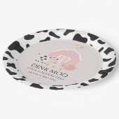 Boerderij Dierenroze Bord op zaterdag koe druk (Gekanteld)