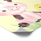 Boerderij Dierenschuur Thema 2e Verjaardag Welkom Poster (Hoek)