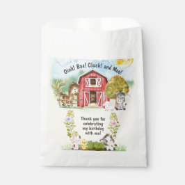 Boerderij Dierenschuur Theme 2e Verjaardag Bedankzakje