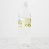 Boerderij Dierenschuur Theme 2e Verjaardag Waterfles Etiket (Voorkant)